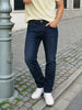 Men's Blue Slim Fit Solid Casual Jeans