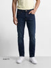 Men's Blue Slim Fit Solid Casual Jeans