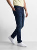 Men's Blue Slim Fit Solid Casual Jeans