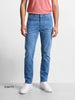 Men's Blue Slim Fit Solid Casual Jeans