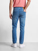 Men's Blue Slim Fit Solid Casual Jeans
