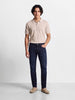 Men's Navy Slim Fit Solid Casual Jeans