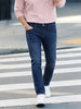 Men's Blue Slim Fit Solid Casual Jeans