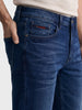 Men's Blue Slim Fit Solid Casual Jeans
