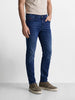 Men's Blue Slim Fit Solid Casual Jeans