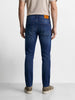 Men's Blue Slim Fit Solid Casual Jeans
