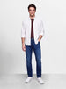 Men's Blue Slim Fit Solid Casual Jeans
