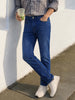 Men's Blue Slim Fit Solid Casual Jeans
