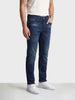 Men's Blue Slim Fit Solid Casual Jeans
