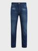 Men's Blue Slim Fit Solid Casual Jeans