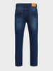 Men's Blue Slim Fit Solid Casual Jeans
