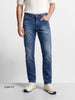 Men's Blue Slim Fit Solid Casual Jeans