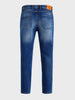 Men's Blue Slim Fit Solid Casual Jeans