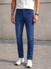 Men's Blue Slim Fit Solid Casual Jeans