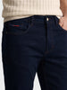 Men's Navy Blue Slim Fit Solid Casual Jeans