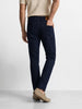 Men's Navy Blue Slim Fit Solid Casual Jeans