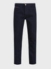 Men's Navy Blue Slim Fit Solid Casual Jeans