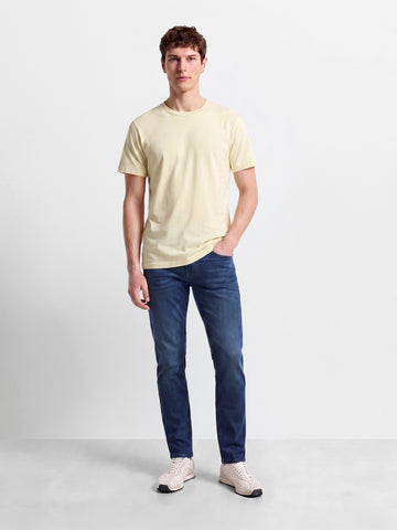 Men's Blue Slim Fit Solid Casual Jeans