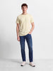 Men's Blue Slim Fit Solid Casual Jeans