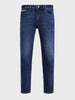 Men's Blue Slim Fit Solid Casual Jeans