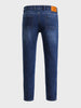 Men's Blue Slim Fit Solid Casual Jeans