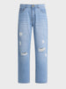 Men's Blue Regular Fit Solid Street Wear Jeans