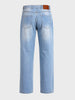 Men's Blue Regular Fit Solid Street Wear Jeans