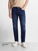 Men's Blue Slim Fit Solid Street Wear Jeans