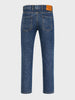 Men's Blue Slim Fit Solid Casual Jeans