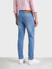 Men's Blue Slim Fit Solid Casual Jeans