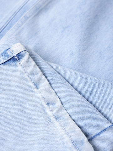 Men's Light Blue Slim Fit Solid Casual Jeans