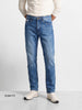 Men's Blue Slim Fit Solid Casual Jeans