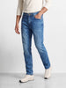 Men's Blue Slim Fit Solid Casual Jeans