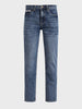 Men's Navy Blue Slim Fit Solid Street Wear Jeans