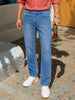 Men's Navy Slim Fit Solid Casual Jeans