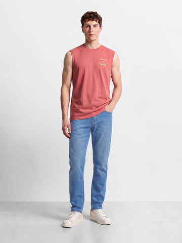 Men's Navy Slim Fit Solid Casual Jeans