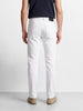 Men's White Slim Fit Solid Casual Jeans