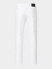 Men's White Slim Fit Solid Casual Jeans