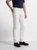 Men's White Slim Fit Solid Mid-Rise Stretchable Jeans