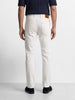 Men's White Slim Fit Solid Mid-Rise Stretchable Jeans