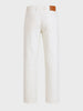 Men's White Slim Fit Solid Mid-Rise Stretchable Jeans