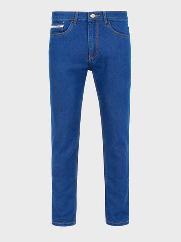 Men's Midnight Navy Slim Fit Solid Casual Jeans