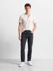 Men's Black Slim Fit Solid Casual Jeans