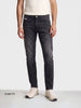 Men's Black Slim Fit Solid Street Wear Jeans