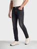 Men's Black Slim Fit Solid Street Wear Jeans