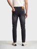 Men's Black Slim Fit Solid Street Wear Jeans