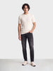 Men's Black Slim Fit Solid Street Wear Jeans