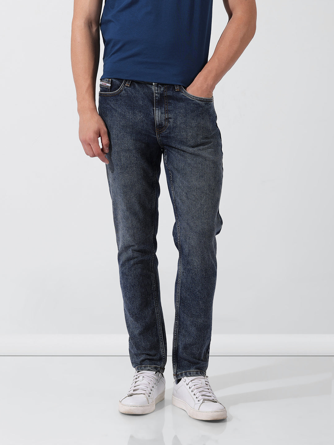 Men's Slim Fit Blue Jeans