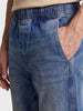 Men's Blue Loose Fit Solid Street Wear Jeans