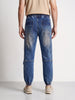 Men's Blue Loose Fit Solid Street Wear Jeans